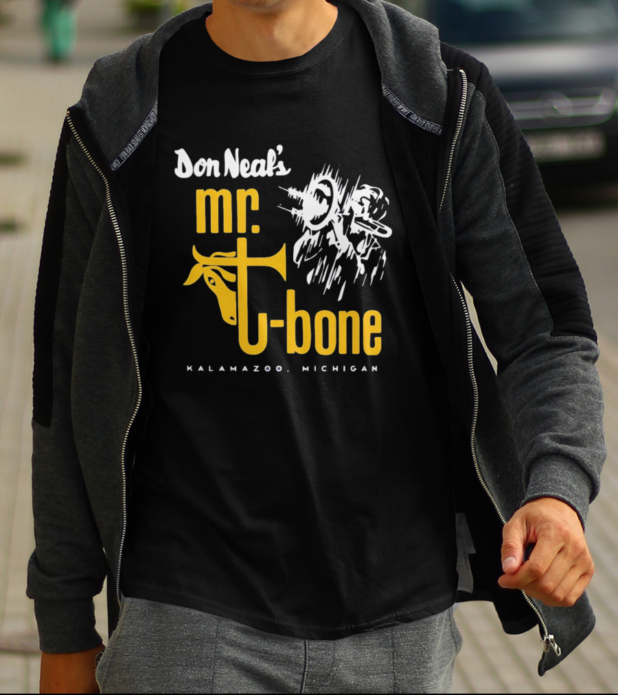 Don Neal's Mr Bone Kalamazoo Michigan Trombone T-Shirt