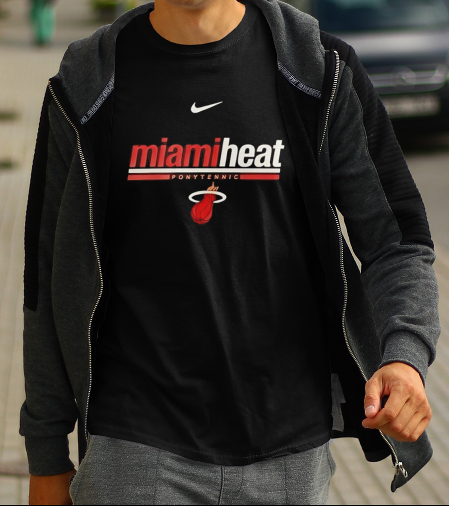 Nike Miami Heat Shaquille O Neal Ponytennis NBA T-Shirt