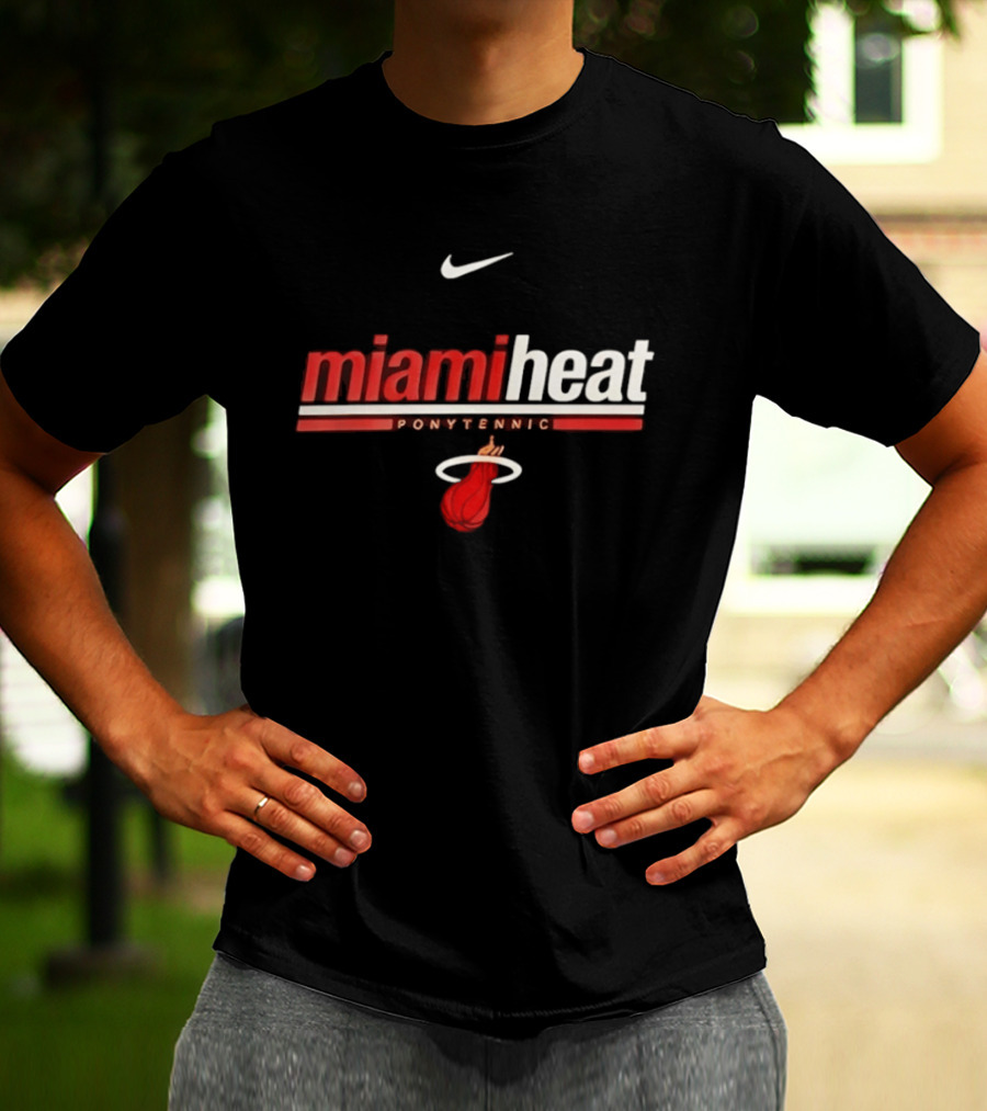 Nike Miami Heat Shaquille O Neal Ponytennis NBA T-Shirt