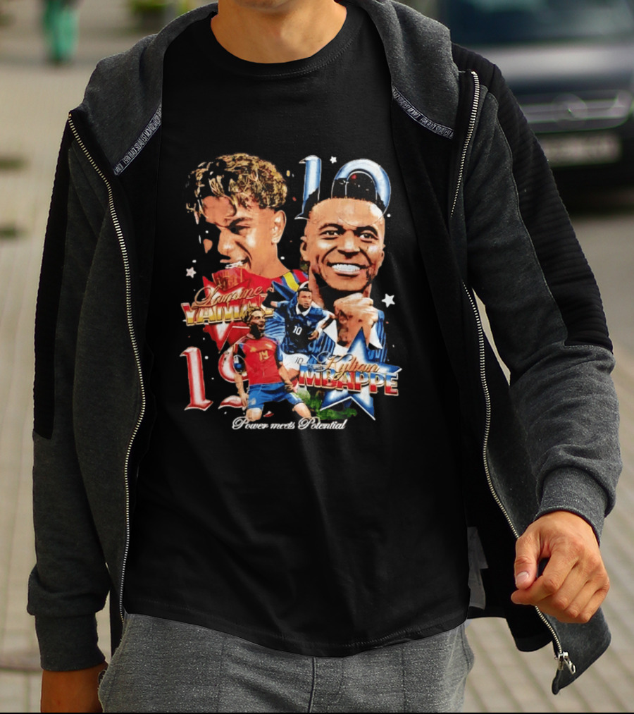 Lamine Yamal Kylian Mbappe 10 Power Meets Potential 19 T-Shirt