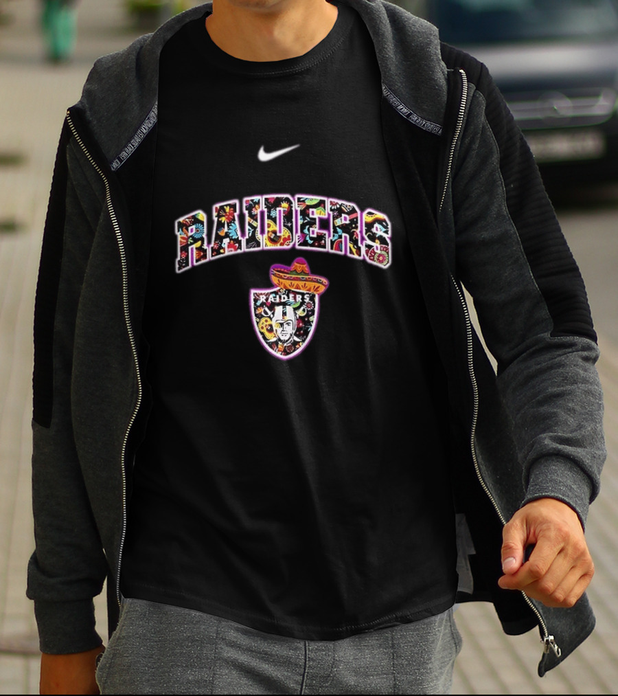 Las Vegas Raiders Hispanic Heritage Sombrero Nike Fiesta T-Shirt