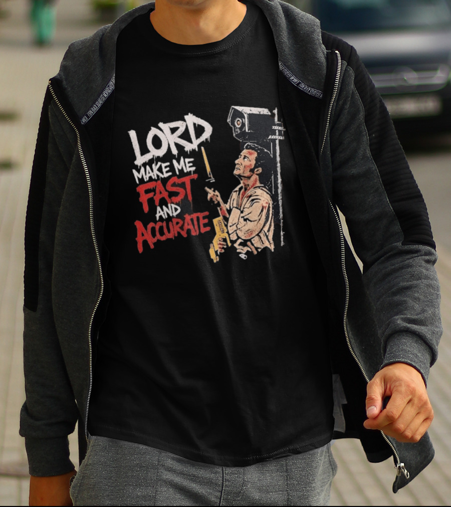 Lord Make Me Fast And Accurate Star Wars Lightsaber Jedi T-Shirt