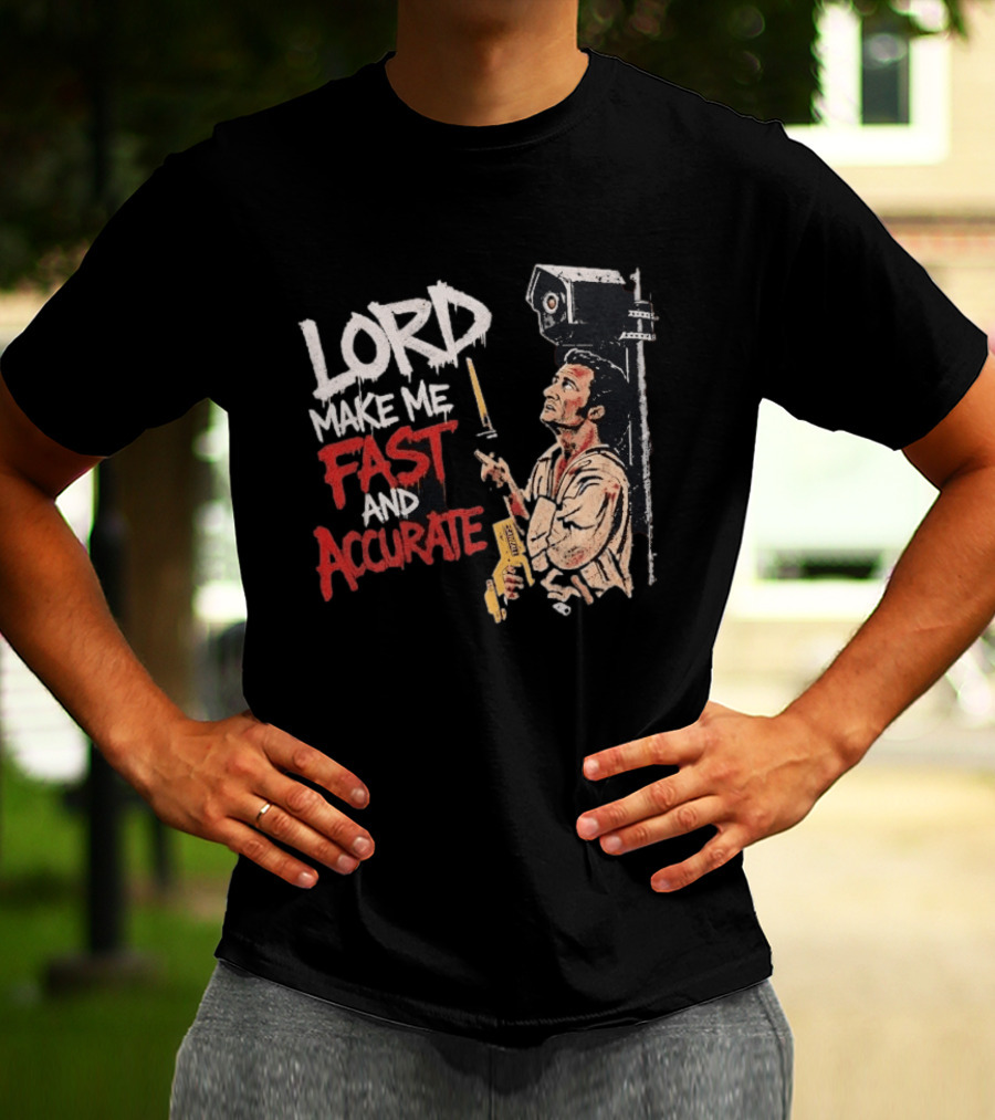 Lord Make Me Fast And Accurate Star Wars Lightsaber Jedi T-Shirt