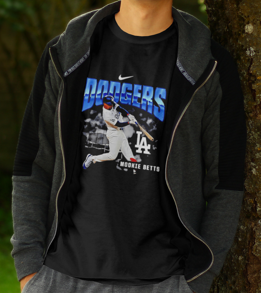 Nike Los Angeles Dodgers Mookie Betts Swing Action LA 2026 T-Shirt