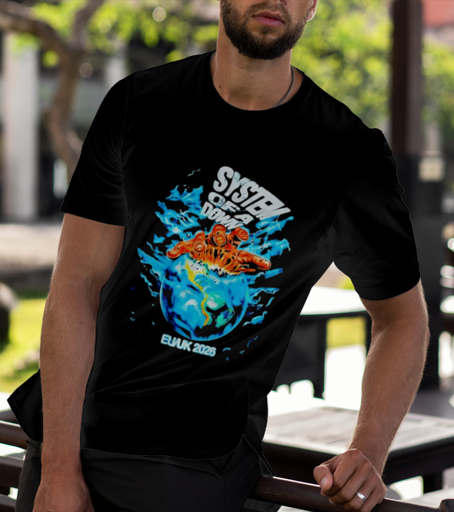System Of A Down Crushing Hand Earth EU UK 2026 T-Shirt