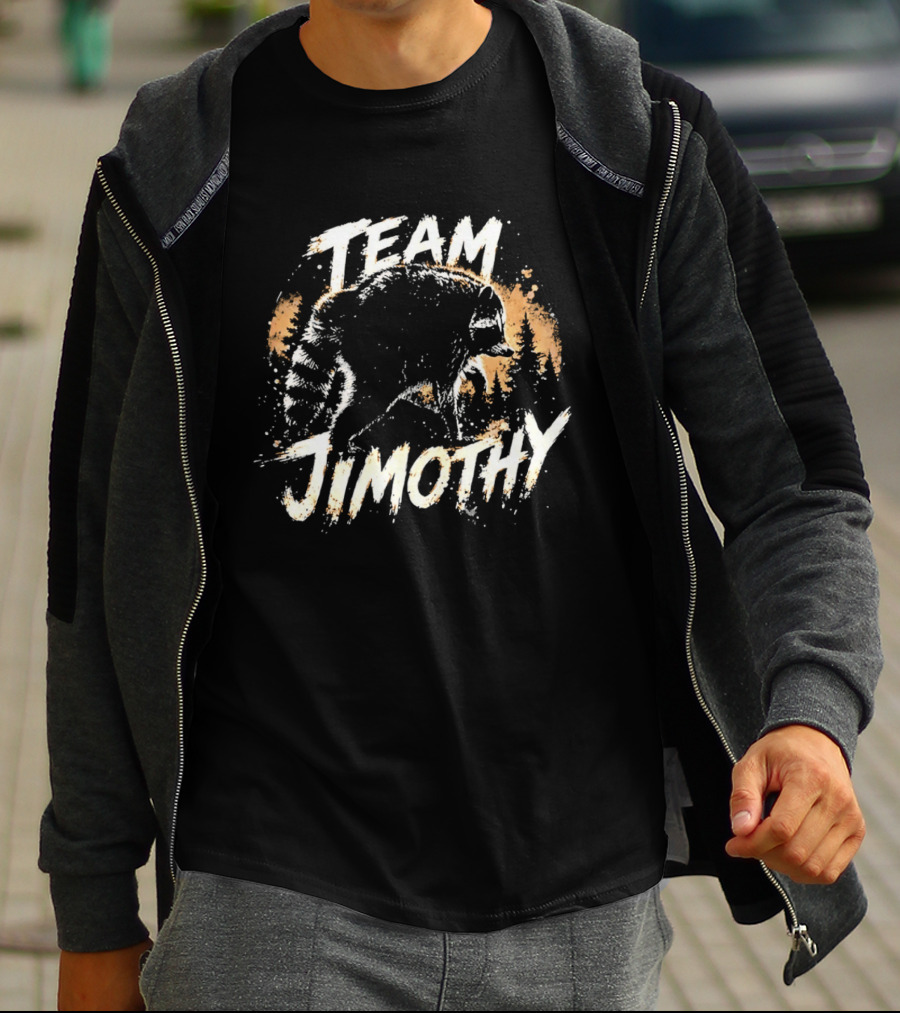 Team Jimothy Distressed Raccoon T-Shirt