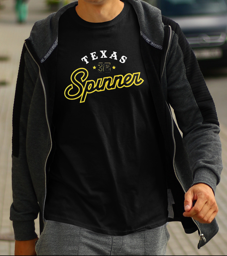 Texas Spinner 35 Braxton Ashcraft Pittsburgh Pirates Baseball T-Shirt