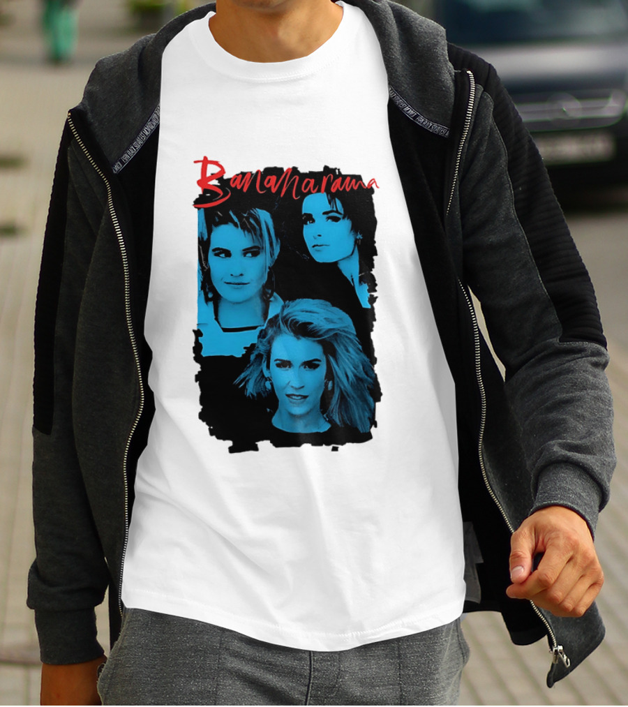 Bananarama True Confessions Album Cover Retro Blue T-Shirt