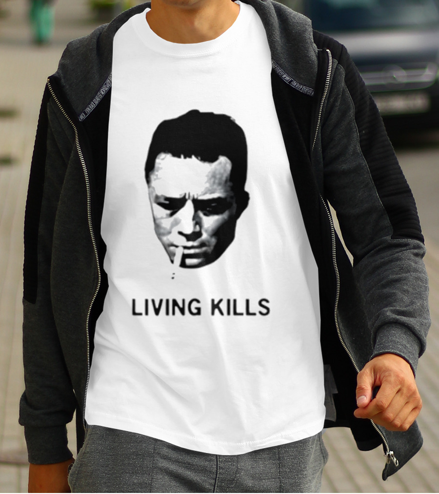 Living Kills Albert Camus Smoking T-Shirt