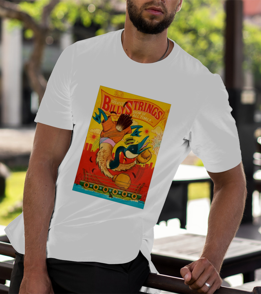 Billy Strings Boston MA July 21 2026 Greatest Show Of All Time Boxing Duck With Gloves T-Shirt
