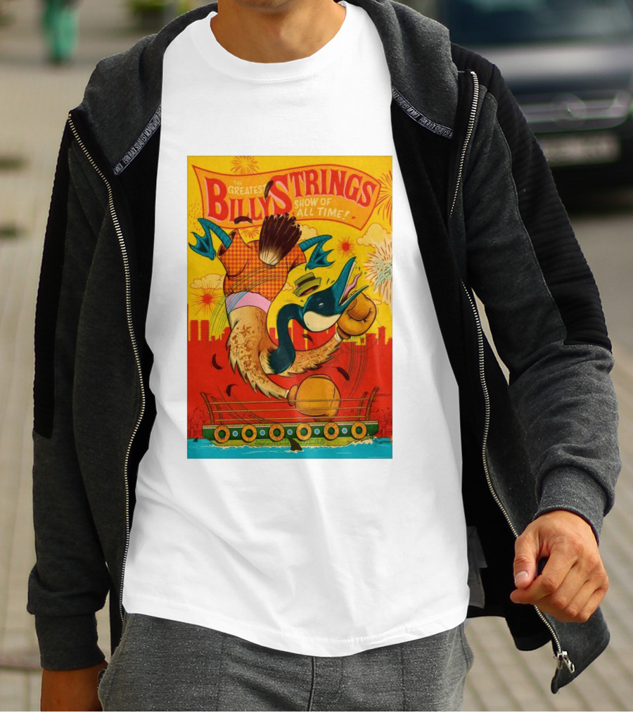 Billy Strings Boston MA July 21 2026 Greatest Show Of All Time Boxing Duck With Gloves T-Shirt