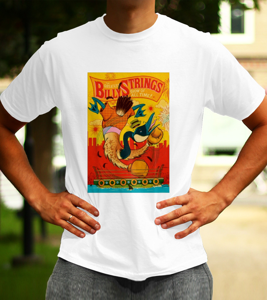 Billy Strings Boston MA July 21 2026 Greatest Show Of All Time Boxing Duck With Gloves T-Shirt