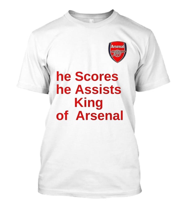 B﻿ukayo Saka He Scores He Assists King Of Arsenal T-Shirt
