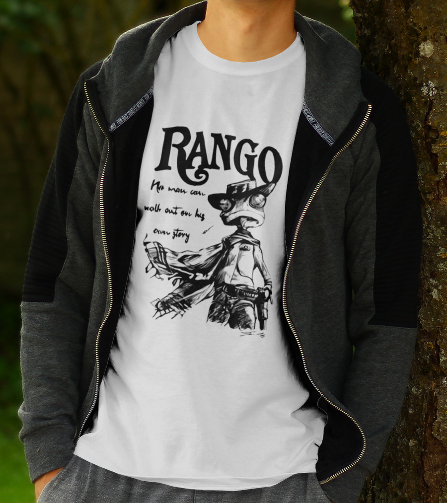 Rango He Who Walks Out Cowboy T-Shirt