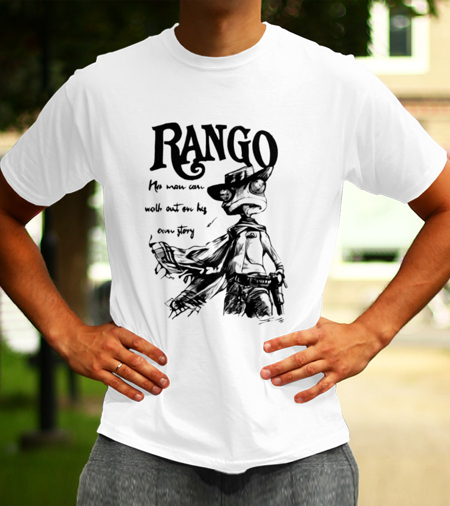 Rango He Who Walks Out Cowboy T-Shirt