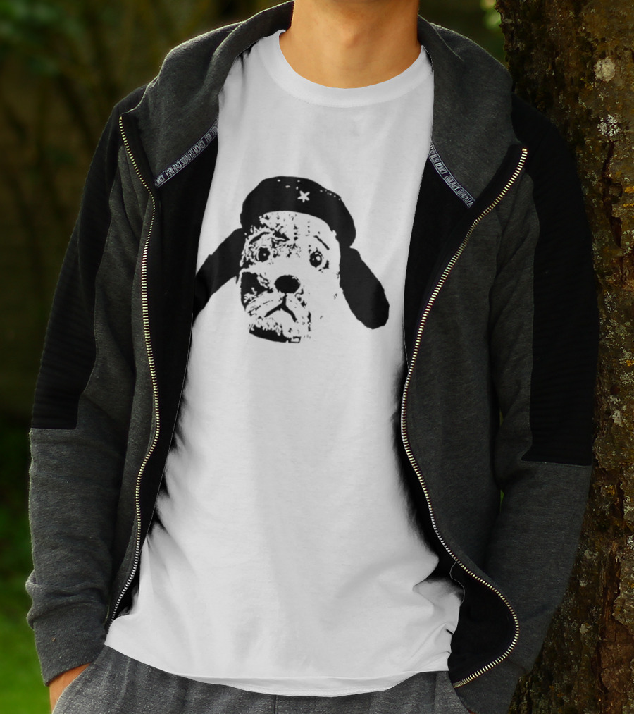 Che Guevara Dog Parody Beret Icon With Star T-Shirt