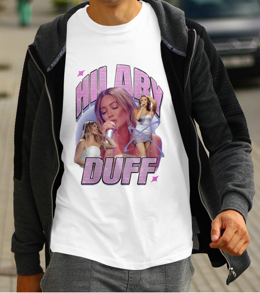 Hilary Duff Concert Moments Glamorous Performance Aesthetic T-Shirt