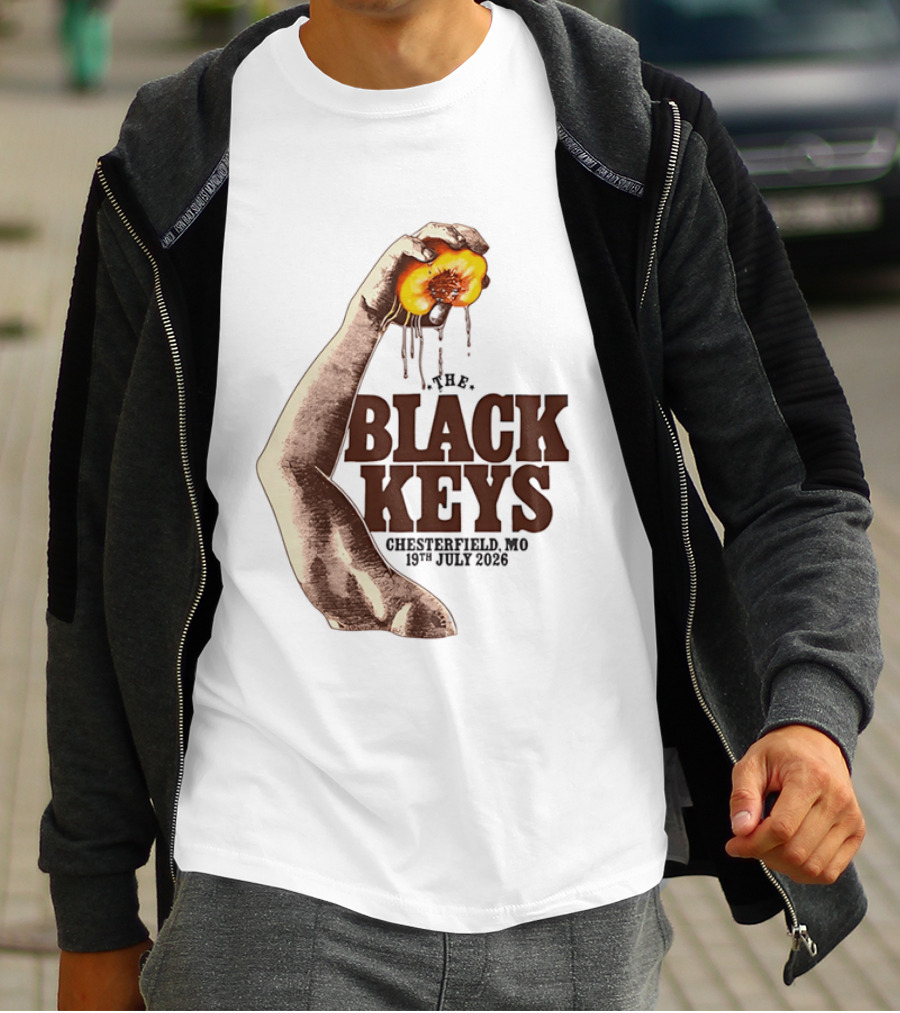 The Black Keys Chesterfield MO 19th July 2026 Peach T-Shirt
