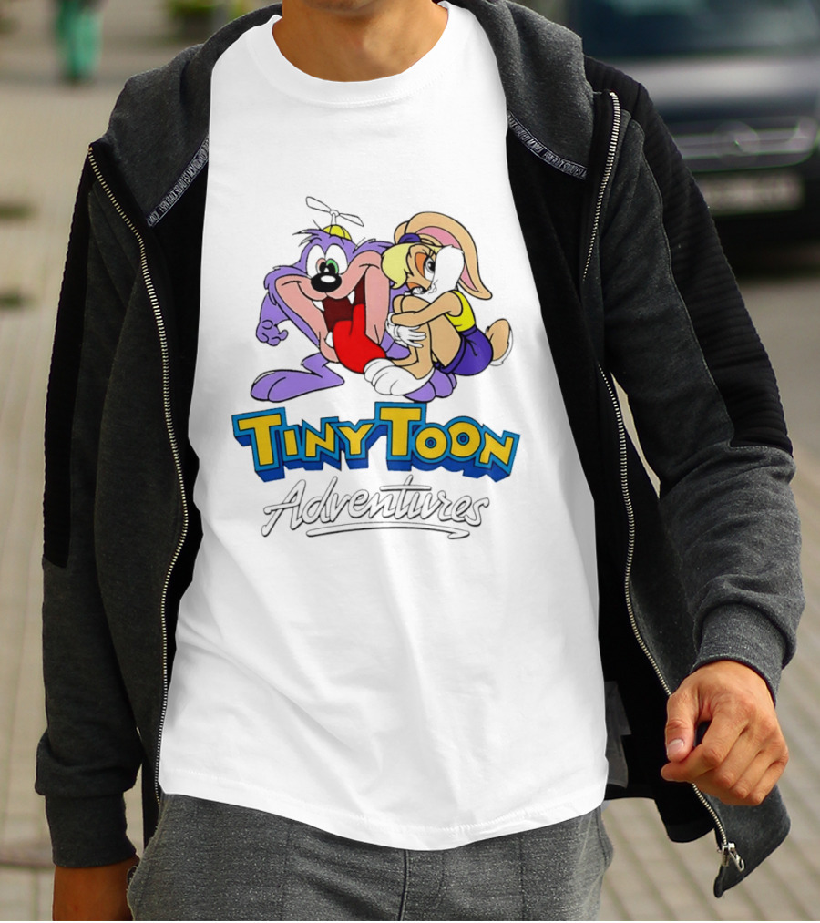 Tiny Toon Adventures Dizzy Devil Lola Bunny Cartoon Classic Characters T-Shirt