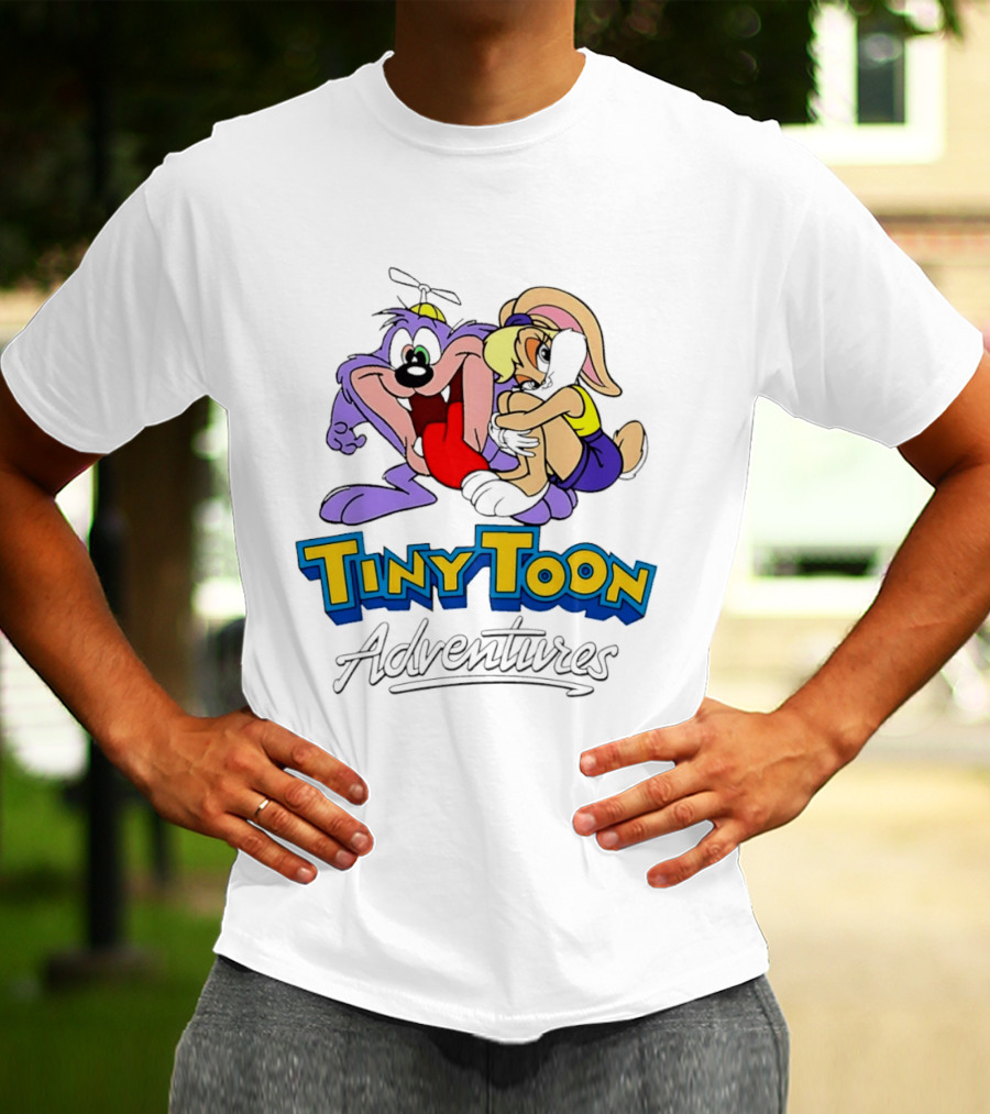 Tiny Toon Adventures Dizzy Devil Lola Bunny Cartoon Classic Characters T-Shirt