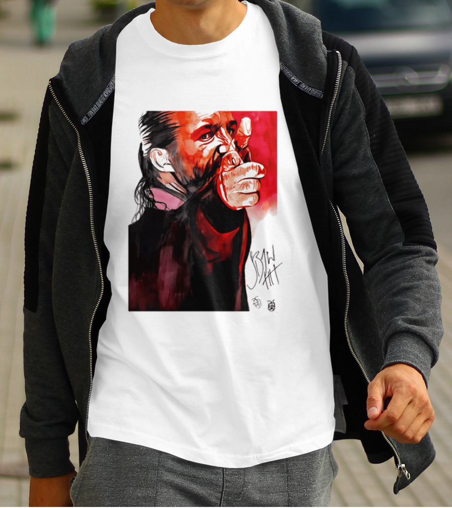 Jay White Rob Schamberger Signature Portrait Red T-Shirt