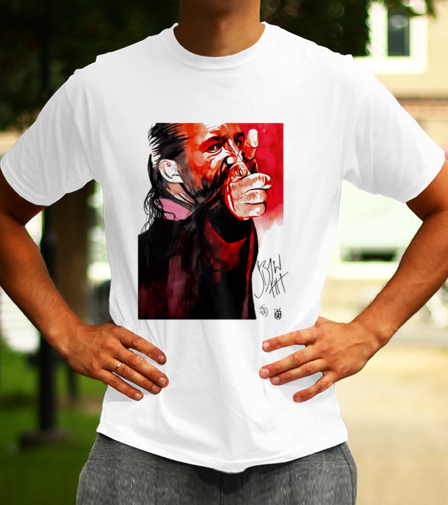Jay White Rob Schamberger Signature Portrait Red T-Shirt