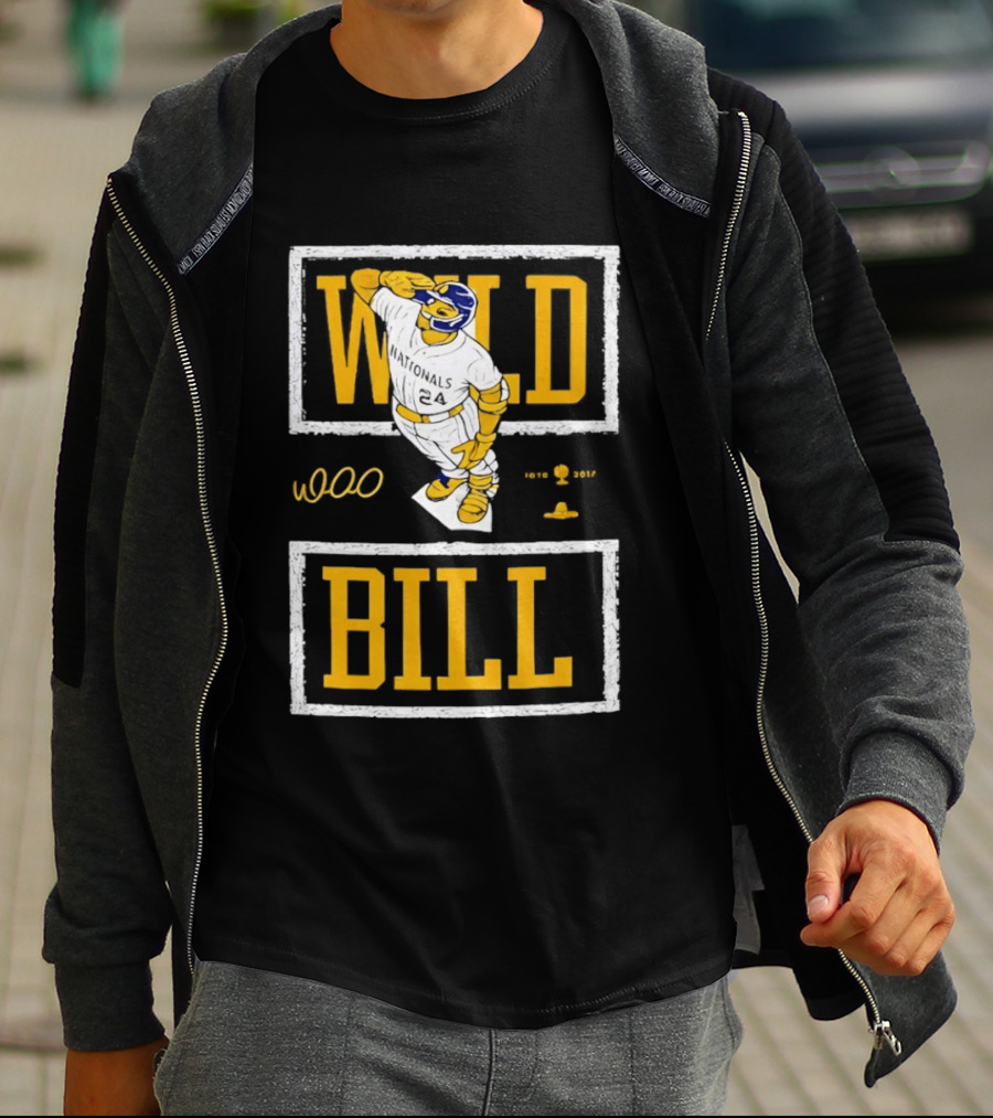 Wild Bill Nationals No 24 Baseball Player Batting Pose T-Shirt