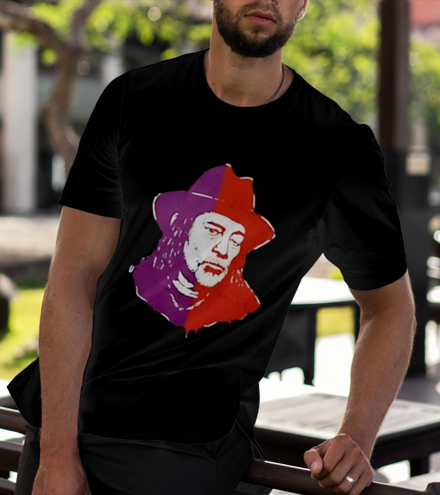 Willie Nelson Face Pop Art Style Cowboy Hat T-Shirt