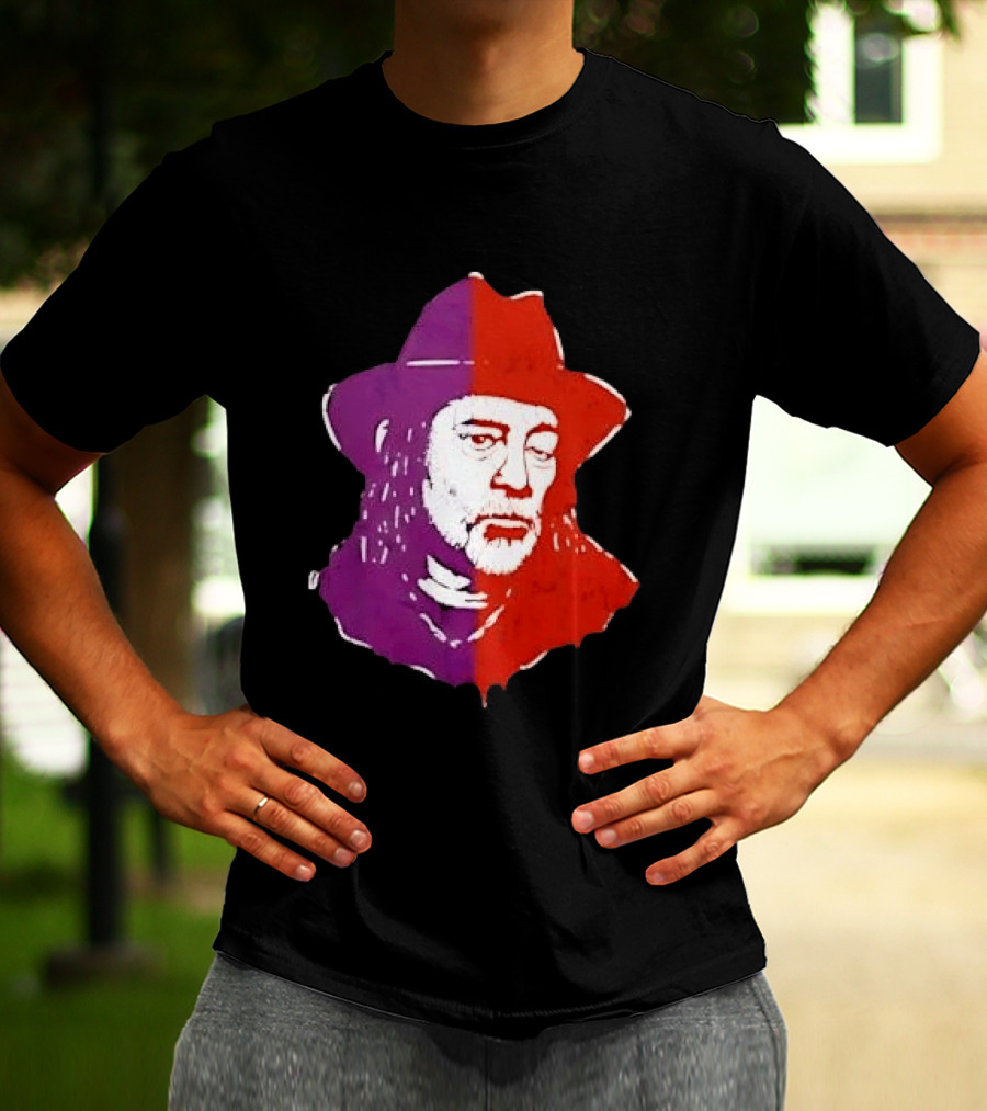 Willie Nelson Face Pop Art Style Cowboy Hat T-Shirt
