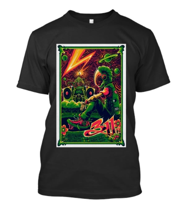 311 Merriweather Post Pavilion Columbia MD July 22 2026 Psychedelic Robot Alien T-Shirt