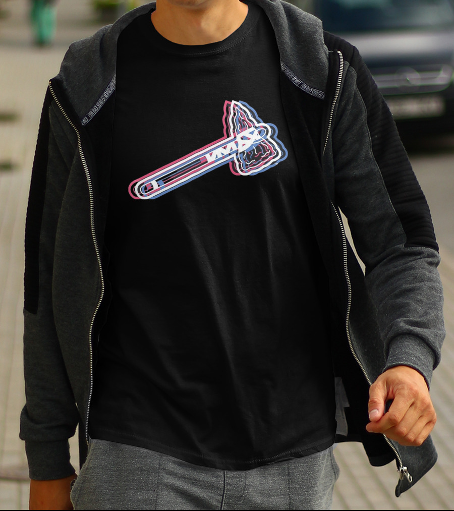 Atlanta Braves 2026 Glitch MLB Tomahawk T-Shirt