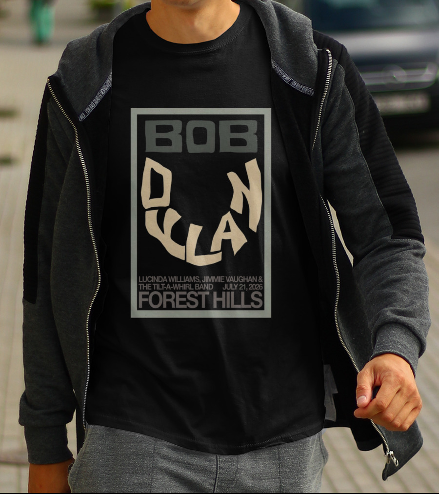 Bob Dylan Lucinda Williams Jimmie Vaughan July 21 2026 Forest Hills T-Shirt