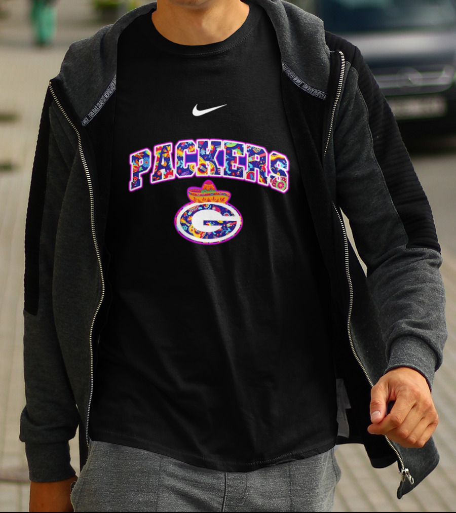Packers Nike Hispanic Heritage Fiesta With Sombrero And Floral T-Shirt