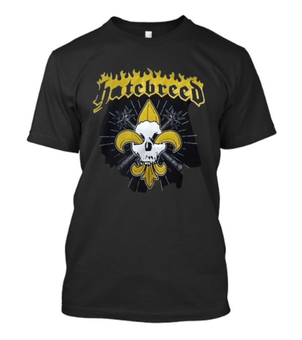 Hatebreed Summer Slaughter Tour 2026 New Orleans Tipitina's Uptown July 9 Fleur De Lis Skull T-Shirt