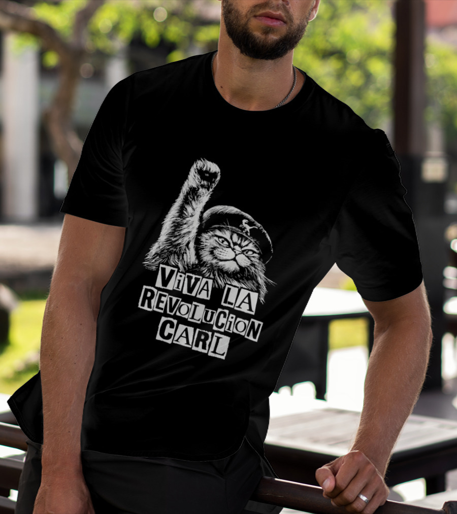 Viva La Revolucion Carl Cat Dungeon Crawler Carl T-Shirt