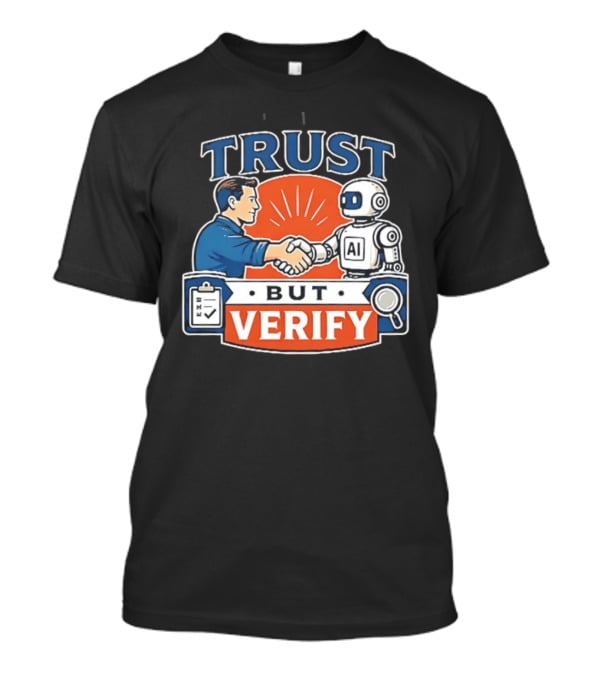 TRUST Human Handshake With AI Robot But Verify T-Shirt