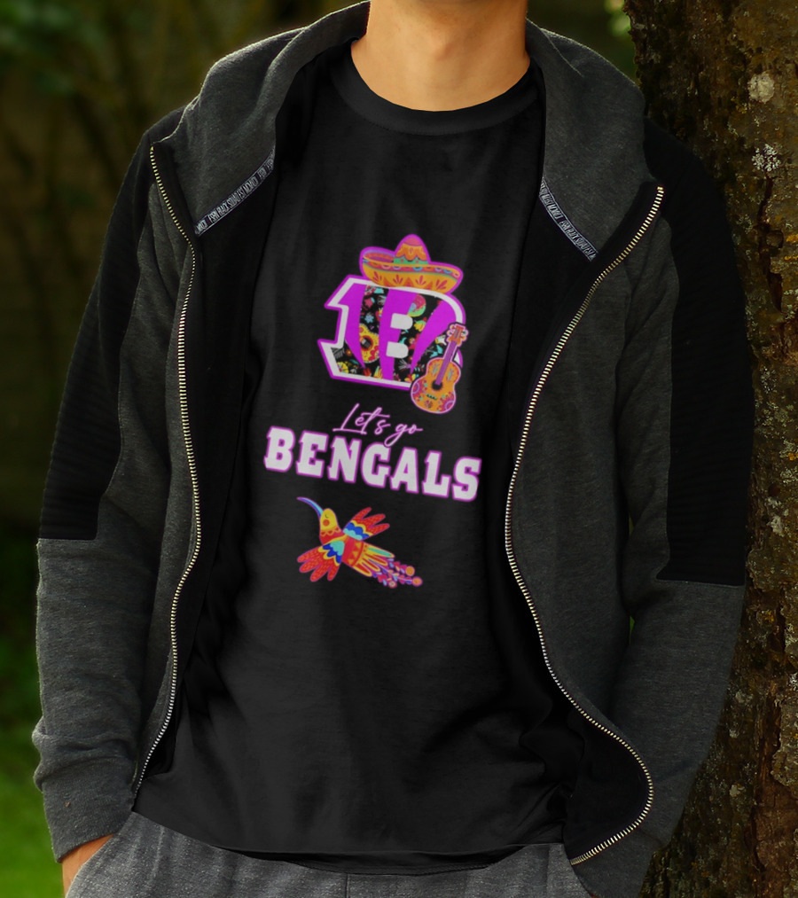 Let's Go Bengals Hispanic Heritage Fiesta Mexican Celebration T-Shirt
