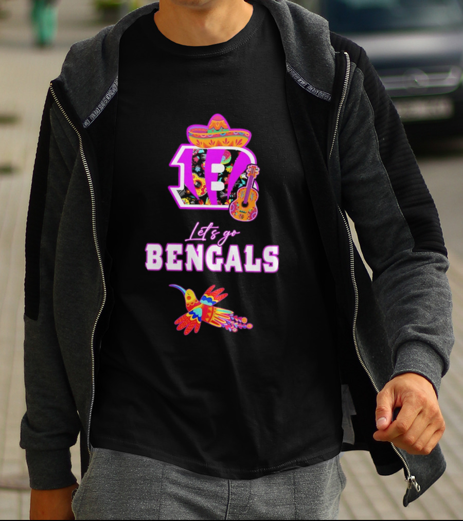 Let's Go Bengals Hispanic Heritage Fiesta Mexican Celebration T-Shirt