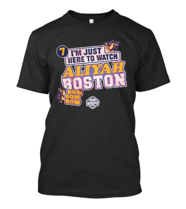 I'm Just Here To Aliyah Boston WNBA Bow Bow Bow 7 T-Shirt