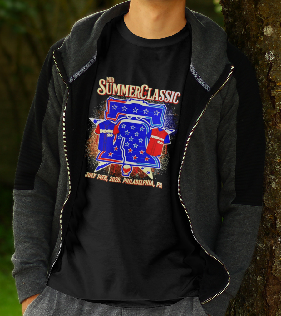 Mid Summer Classic July 14th 2026 Philadelphia PA National American 26 Liberty Bell Stars T-Shirt