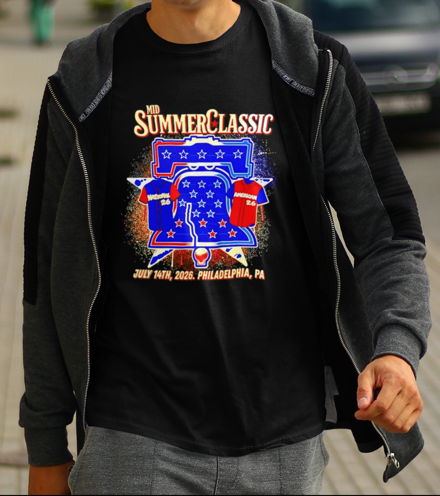 Mid Summer Classic July 14th 2026 Philadelphia PA National American 26 Liberty Bell Stars T-Shirt