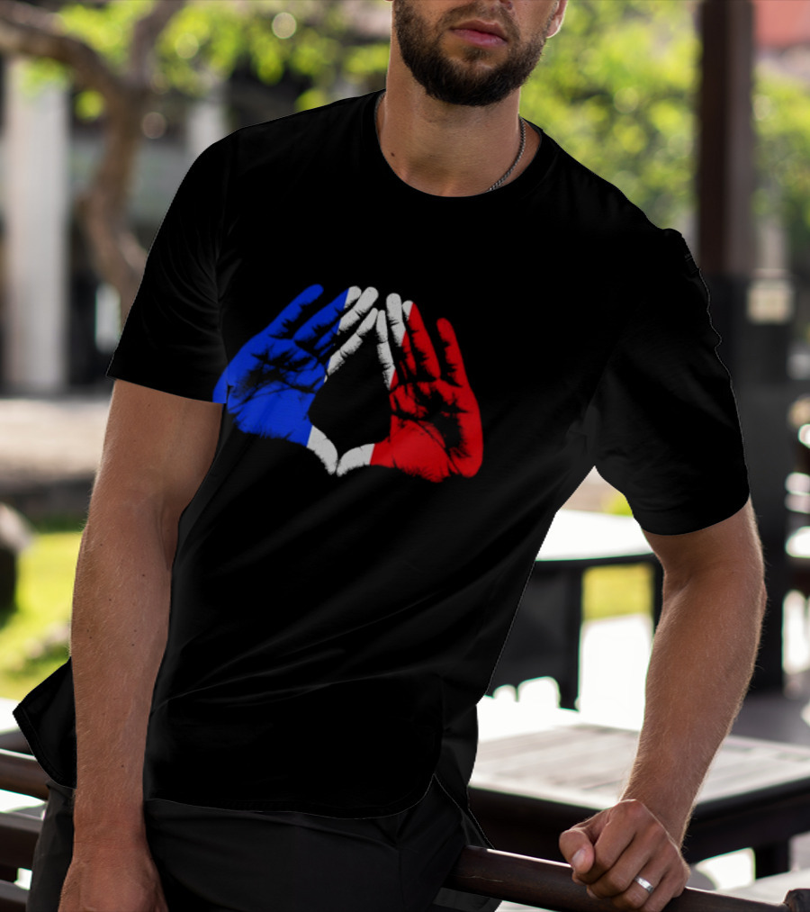 Reasonable Doubt 30th Anniversary Paris Tour French Flag Hands Icon J Z30 T-Shirt