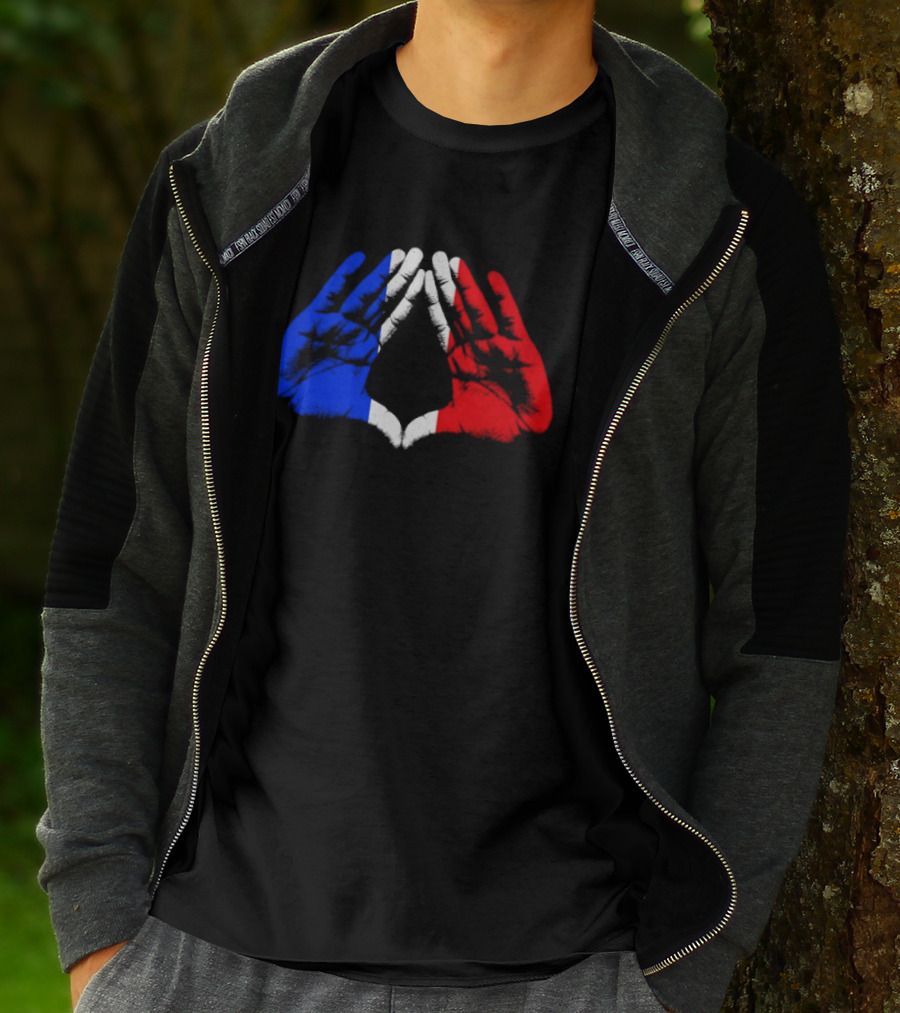 Reasonable Doubt 30th Anniversary Paris Tour French Flag Hands Icon J Z30 T-Shirt
