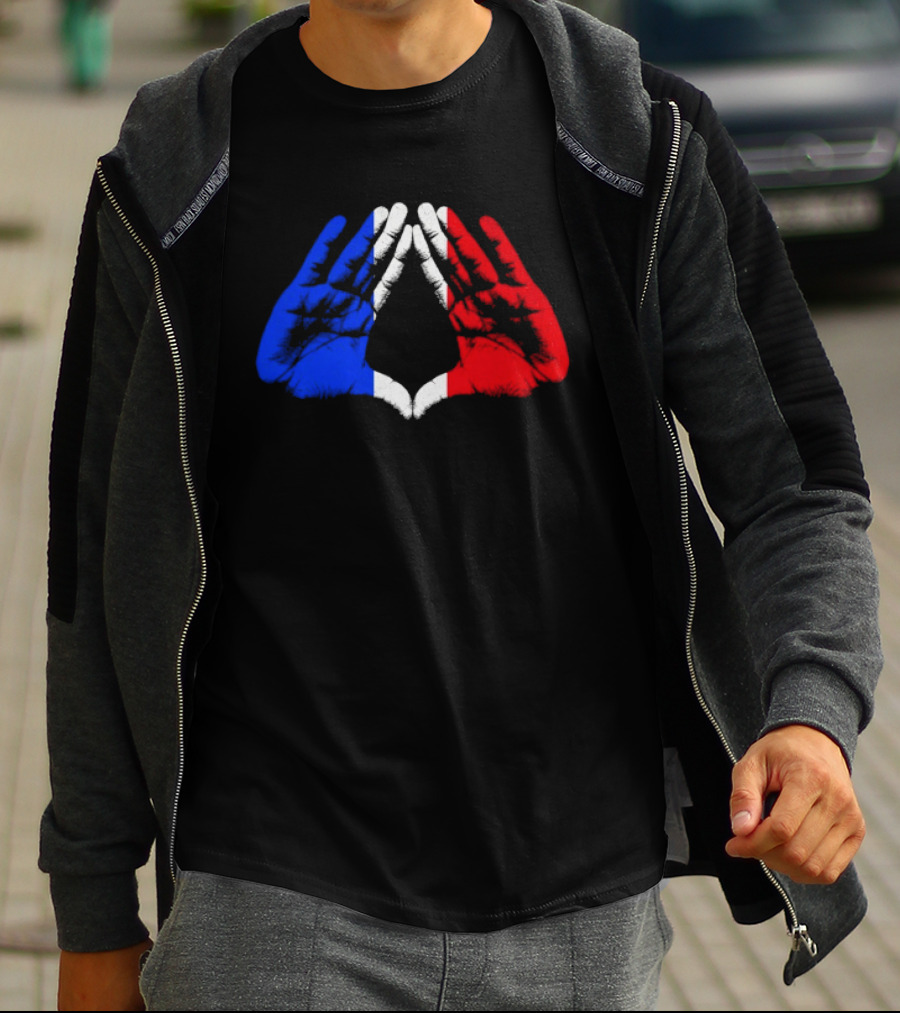 Reasonable Doubt 30th Anniversary Paris Tour French Flag Hands Icon J Z30 T-Shirt