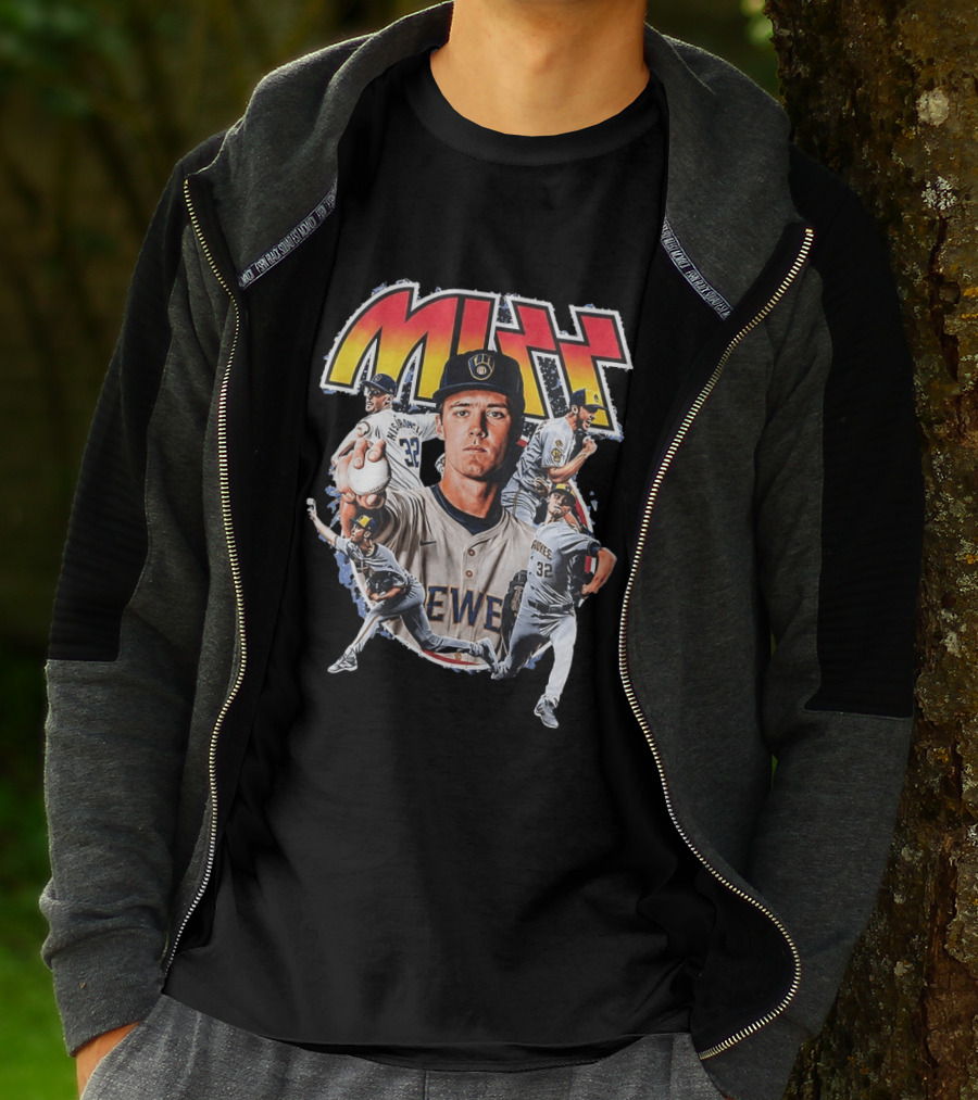 MIZZ Milwaukee Brewers Christian Yelich MLB Rock N' Roll T-Shirt