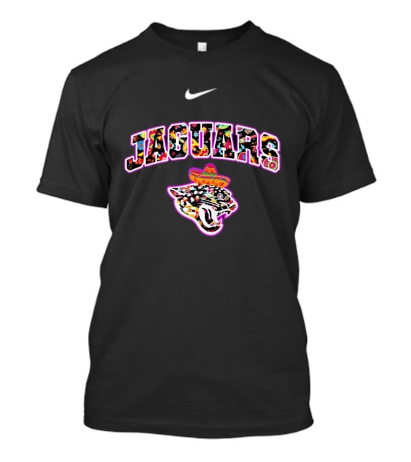 Nike Jaguars Sombrero Fiesta Colorful T-Shirt