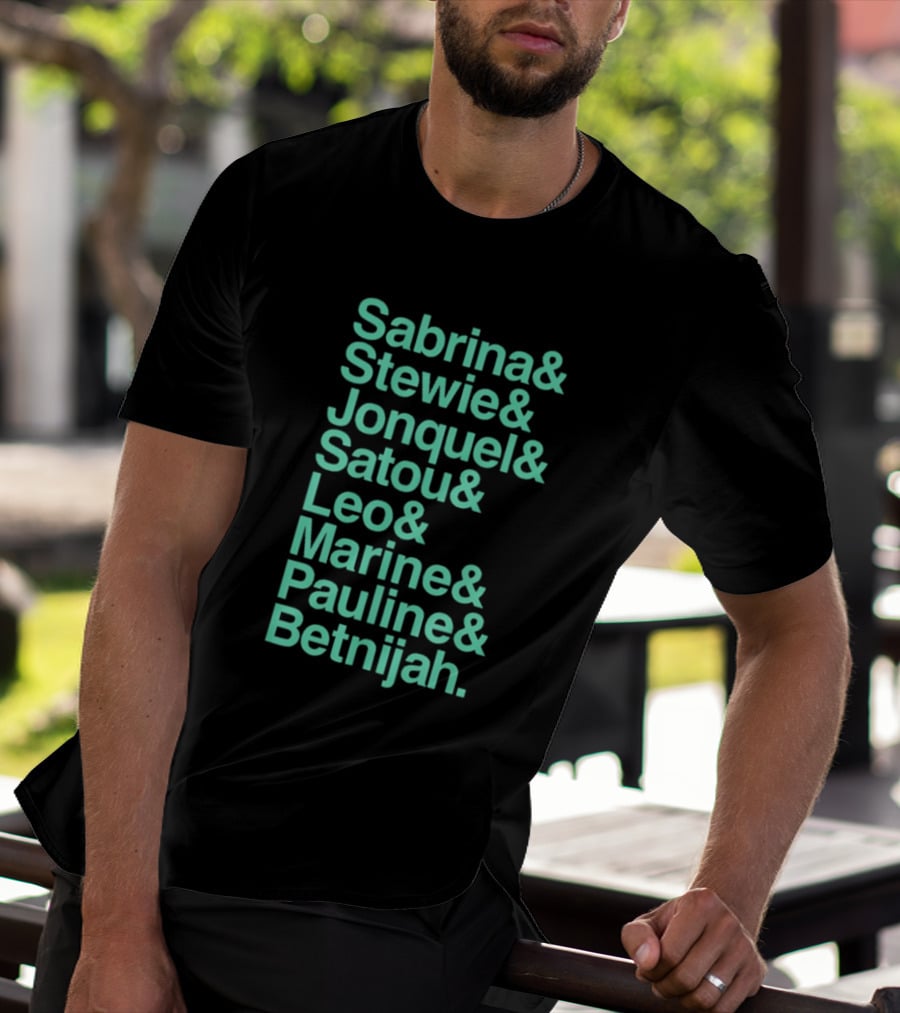 New York Women's Basketball Sabrina Stewie Jonquel Satou Leo Marine Pauline Betnijah Ampersand 2026 T-Shirt