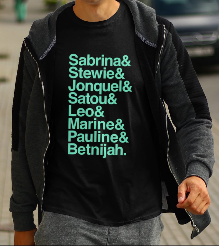 New York Women's Basketball Sabrina Stewie Jonquel Satou Leo Marine Pauline Betnijah Ampersand 2026 T-Shirt