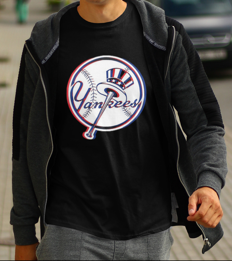 New York Yankees MLB 2026 Glitch Yankees Baseball T-Shirt