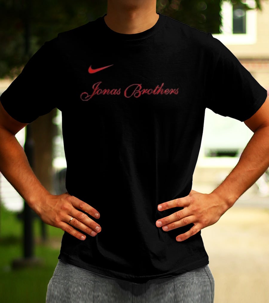 Jonas Brothers The Burning Up Tour All Over Again Nike Collaboration T-Shirt